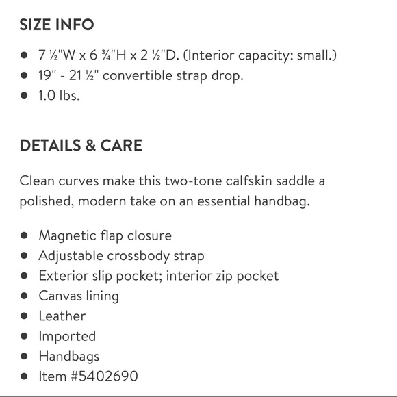 {skagen} lobelle leather saddle bag - Picture 9 of 9